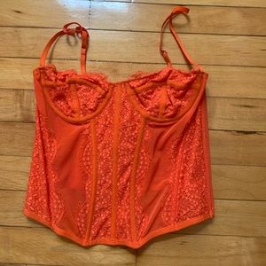 Urban outfitters Red/Orange Modern Love Corset ❤️